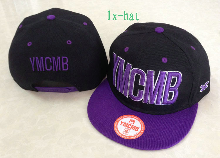 YMCMB Black Snapback Hat GF 2